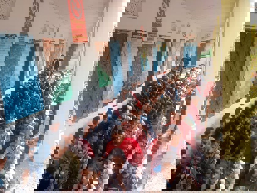  उमाजी का खेड़ा स्कूल में श्रद्धा व उत्साह से मनाया गया जन्मोत्सव 