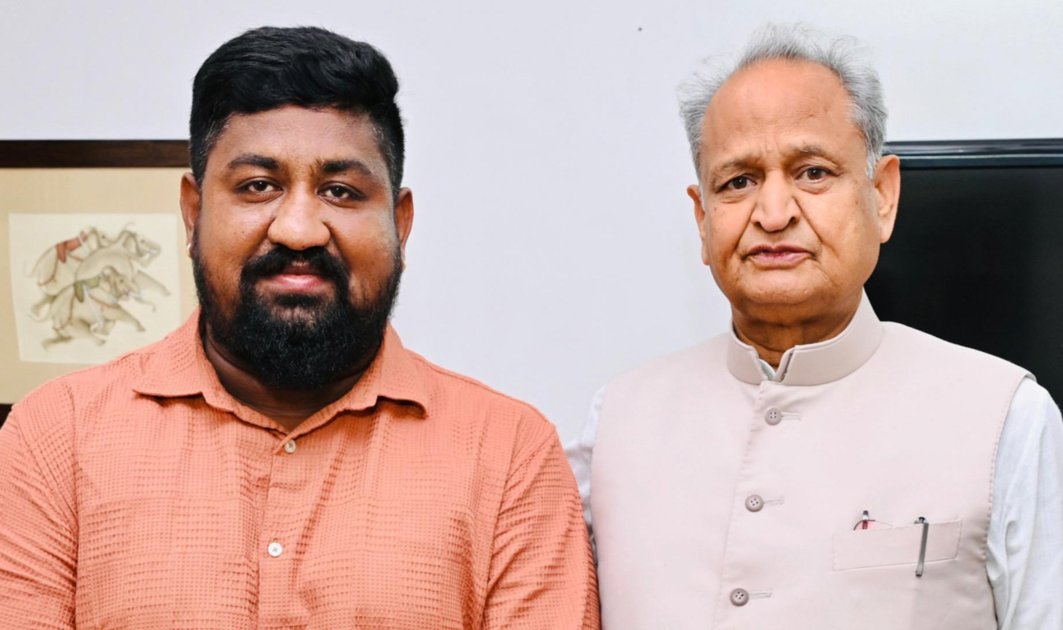 पूर्व जिला यूथ कांग्रेस अध्यक्ष तूफान यादव ने पूर्व मुख्यमंत्री अशोक गहलोत से की मुलाकात,संगठन विस्तार पर हुई चर्चा